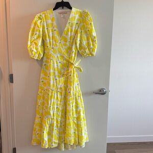 Lemon Wrap ANTHROPOLOGIE Dress - Size SMALL